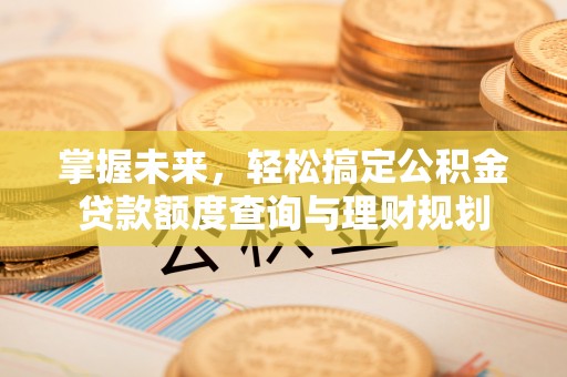 舟山掌握未来，轻松搞定公积金贷款额度查询与理财规划